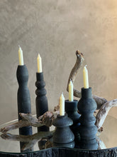 Portavelas Totem Negro