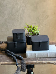 Cajas Latón Metal Cuadradas