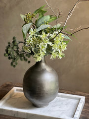 Jarrón Redondo Metal