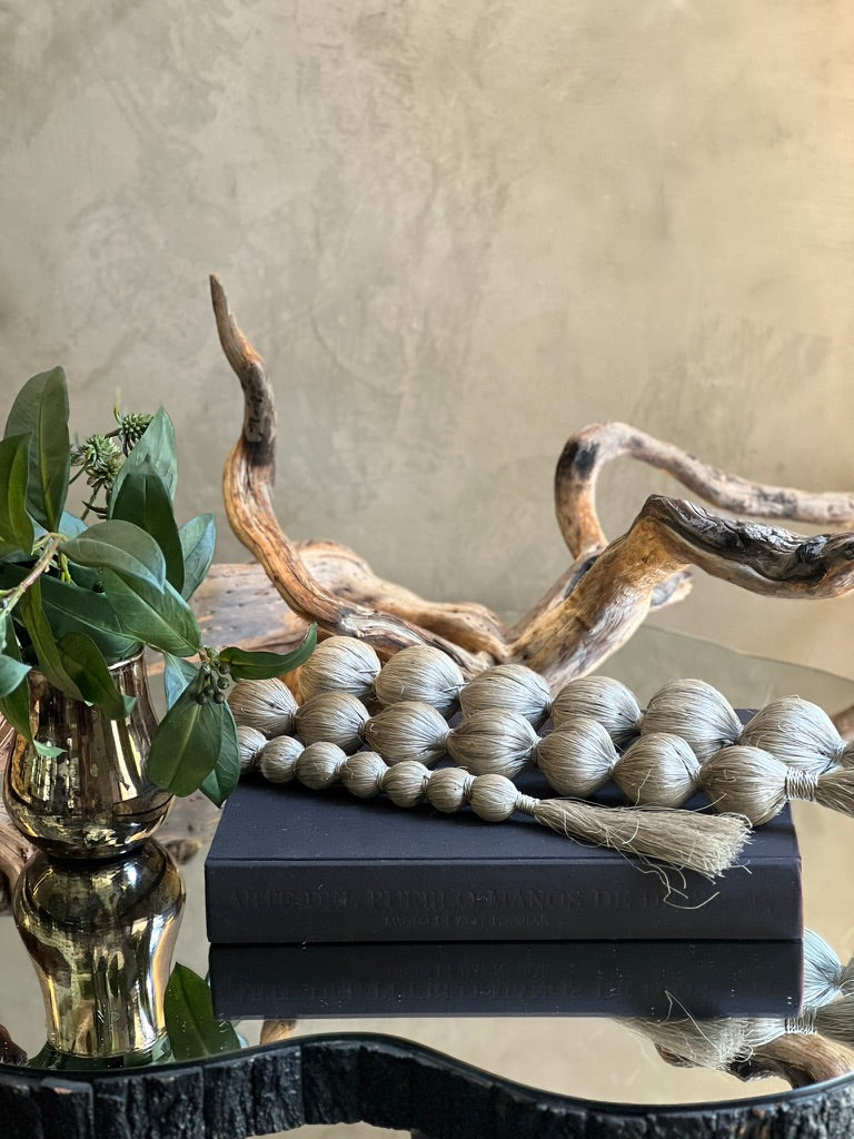 Cadenas de Nudos y Bolas de Henequén