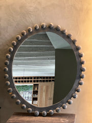 Espejo Madera Bolas