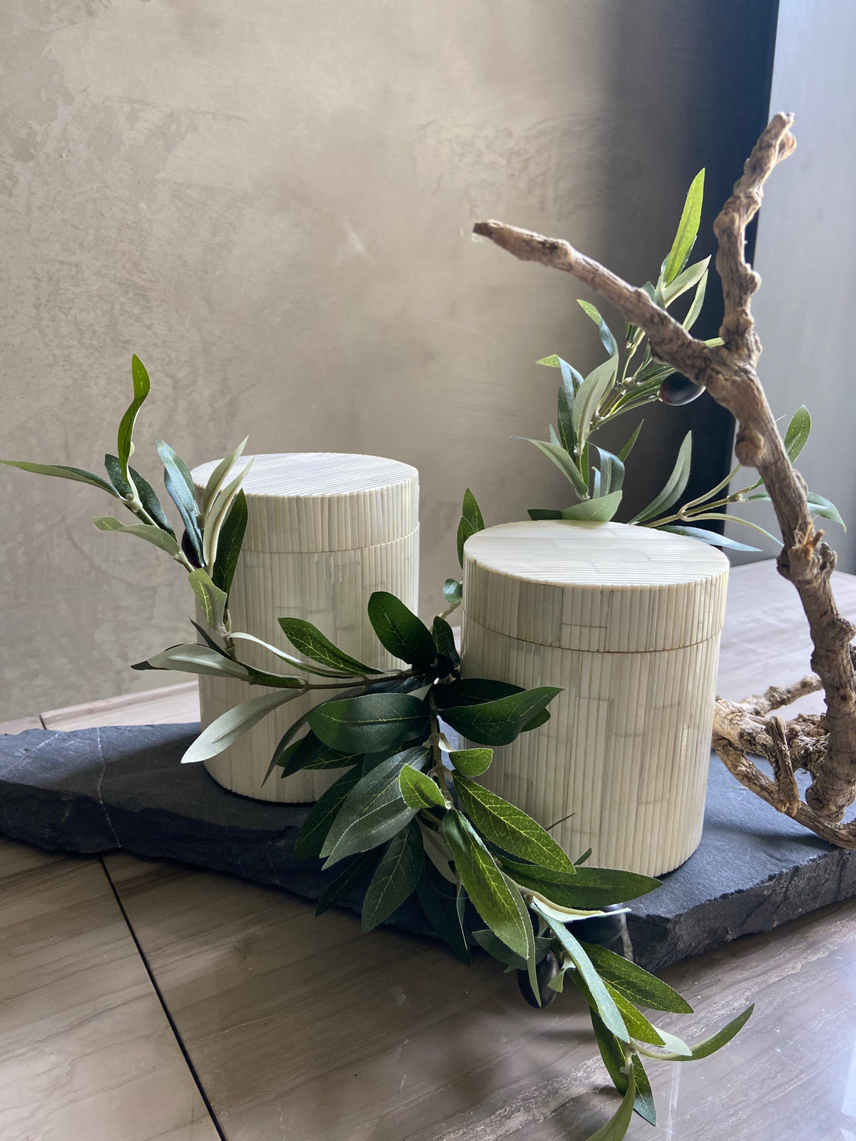 Cajas Hueso Redondas