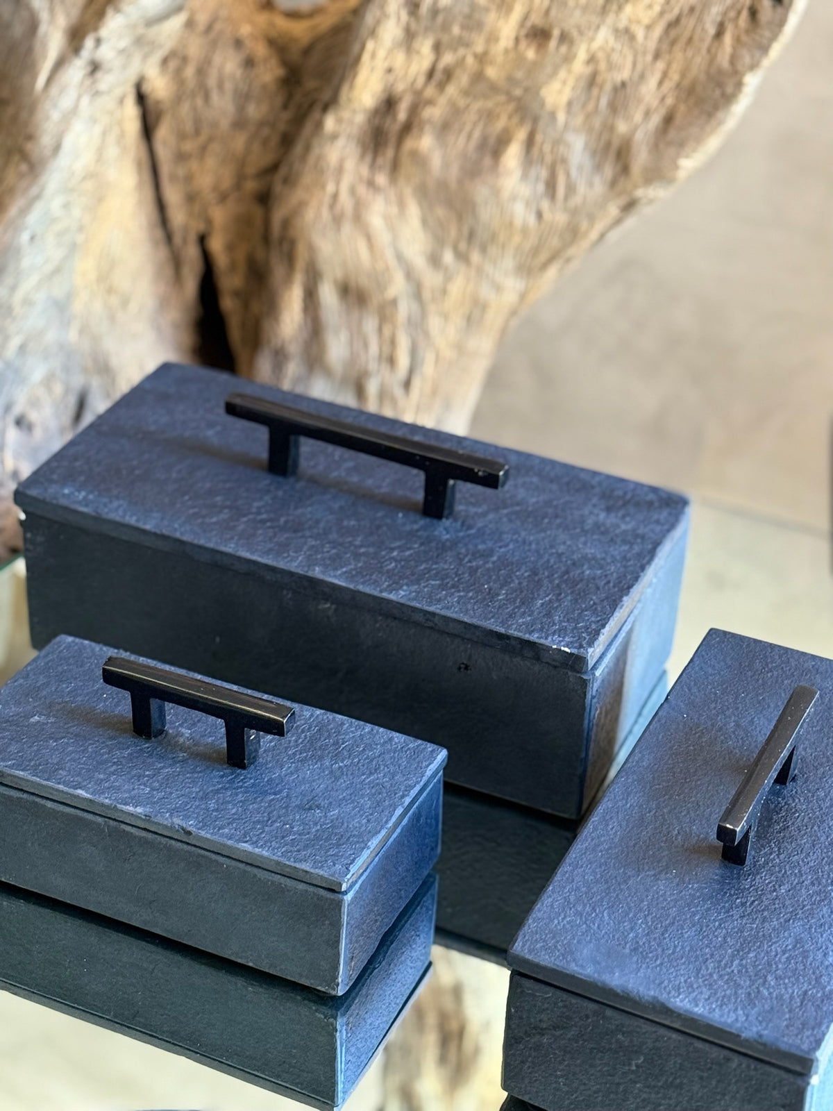 Cajas de Piedra con Asa